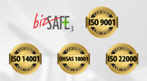 bizSAFE 3, ISO 9001, ISO 14001, OHSAS 18001, ISO 22000